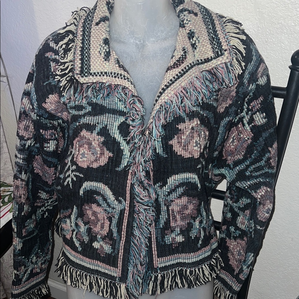 Elegant Black Floral jacket